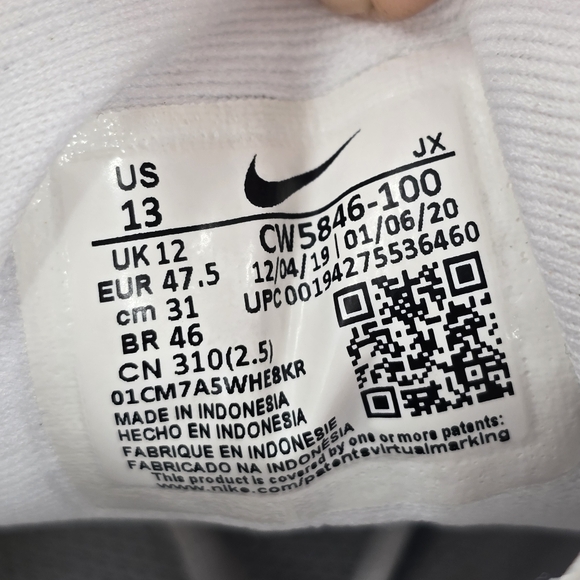 Nike Revolution 5 Running Shoes Blue White Low Top Cross Fit Size 13 CW5846-100. - Picture 5 of 9